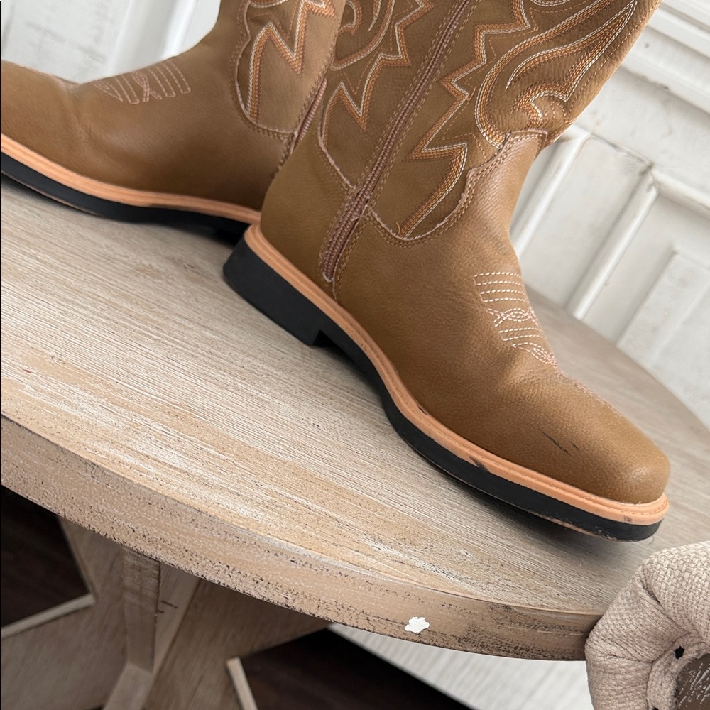 Brown Woman Western Cowboy Boots Sz 8 - Picture 5 of 8